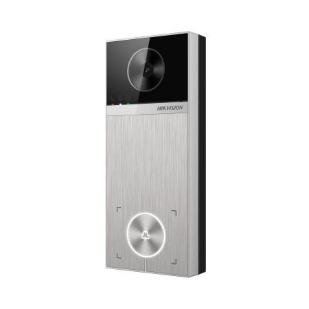 Post exterior videointerfon IP HikVision DS‑KV6114‑MWBE1 4 MP 2688×1520 @ TCP/IP, camera cu unghi 150° &amp; IR până la 3 m, Wi‑Fi6 &amp; Bluetooth, card M1, două relee yala, audio bidirecțional, IP65, Hik‑Connect - Img 2