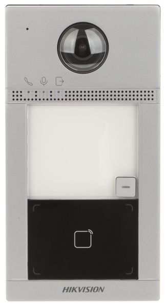 Post exterior videointerfon IP HikVision DS-KV8113-WME1(C) metalic, Wi-Fi, camera 2MP Full HD, unghi larg, cititor card Mifare, protectie IK08 si IP65, alimentare PoE, configurare Web, 3 indicatoare LED, design rezistent - Img 4