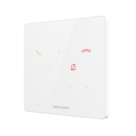 Post interior interfon Hikvision DS-KH6000-E1/White, fara ecran, alimentare PoE, 4 butoane touch personalizabile, audio bidirectional cu microfon si difuzor incorporat, configurare usoara, compatibil TCP/IP SIP RTSP - Img 3