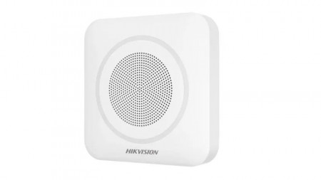 Sirena de interior wireless Hikvision AX PRO DS-PS1-II-WE(Red), comunicare bidirectionala (interfon), intensitate sonora 110 dB, 3 tipuri de alarma, configurare completa din aplicatie, indicator LED rosu, 868 MHz - Img 2