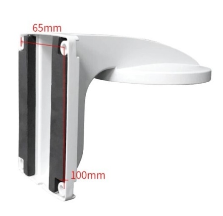 Suport de perete Hikvision DS-1258ZJ pentru camere tip dome, fabricat din material plastic rezistent, culoare Hikvision White, design ergonomic pentru mascarea cablurilor, ideal pentru montaj la interior in sisteme de supraveghere video - Img 5