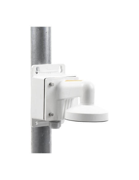 Suport montaj pe perete HikVision DS-1272ZJ-120B, brat pentru camere mini dome, include doza de conexiuni (Junction Box), material aliaj de aluminiu, culoare Hikvision White, design robust, instalare la exterior - Img 4