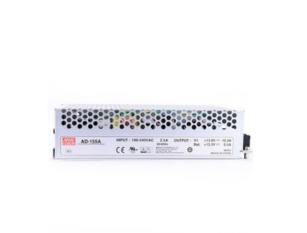Sursa de alimentare in comutatie Mean Well AD-155A cu functie UPS, iesire 13.8V, curent 10.5A, putere 151W, incarcare acumulator, protectie la suprasarcina si scurtcircuit, ideala pentru sisteme de securitate si backup - Img 3