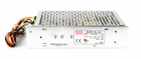 Sursa in comutatie Mean Well SCP-75-12, iesire 13.8V 5.4A, functie incarcare acumulator, protectie suprasarcina si scurtcircuit, carcasa metalica protectie, consum redus 0.75W, tensiune intrare 85-264V AC, dimensiuni compacte - Img 4