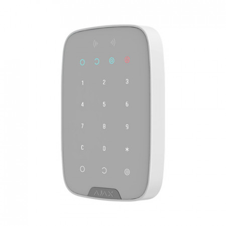 Tastatura AJAX cu cititor carduri wireless alb KeyPadPlus(W) - Img 2