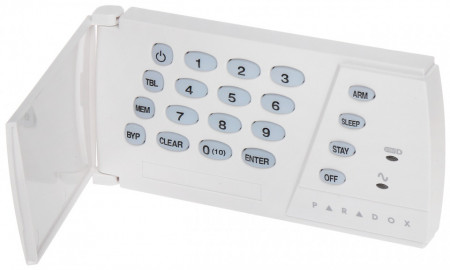 Tastatura LED Paradox K636, afisare 10 zone si 1 partitie, functie StayD, compatibila Spectra SP si Magellan, 1 intrare zona, 8 butoane actiune rapida, taste iluminate, certificare Grad 2 - Img 3