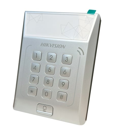 Terminal control acces cu card HikVision DS-K1T801M, mod functionare Standalone, capacitate 3000 carduri Mifare, autentificare card si parola, retinere date la pana de curent, tastatura integrata, design compact, securitate acces - Img 5