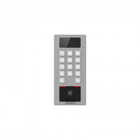 Terminal control acces IP HikVision DS-K1T502DBFWX-C hibrid cu functie videointerfon SIP, cititor amprenta, Wi-Fi, autentificare card si PIN, protectie IP65 si IK09, carcasa aliaj zinc, suporta SD card 256GB, Wiegand, RS-485 - Img 3