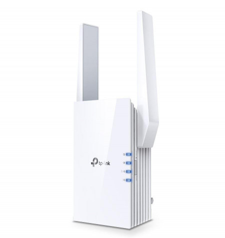 TP-link AX3000 Wi-Fi Mesh Range Extender, RE705X, 1 Port Ethernet Gigabit, 2 Antene externe, Standarde Wireless IEEE 802.11a/n/ac/ax 5GHz, IEEE 802.11b/g/n/ax 2.4GHz, frecventa 2.4, 5 Ghz, 574 Mbps at 2.4GHz, 2402 Mbps at 5GHz.