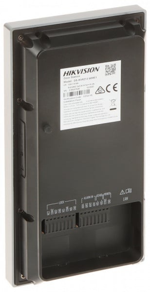 Videointerfon IP Hikvision DS‑KV8213‑WME1(C)/Flush 2MP cu IR, 2 butoane nametag pentru apelare usoara, cititor card integrat, alimentare PoE standard, carcasa metal aluminiu, IP65 &amp; IK08, control mobil Hik‑Connect APP - Img 3