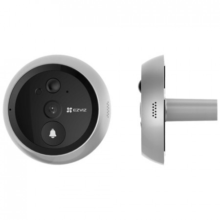 Vizor digital inteligent Ezviz CS-HP4(2WPFBS), ecran color 4.3 inch, rezolutie Full HD 2MP, unghi vizualizare 155 grade, Wi-Fi, audio bidirectional, vedere nocturna 3m, slot card microSD 512GB, acumulator reincarcabil - Img 2