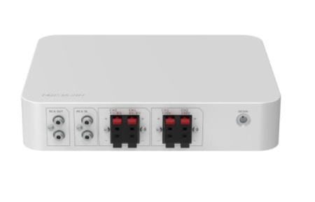 Amplificator audio analogic Hikvision DS‑QAE0A60G1‑VB 60W cu 2 zone, intrari USB/Bluetooth/MIC/RCA, ajustare volum pe doua zone, design compatibil sisteme PA analogice - Img 2