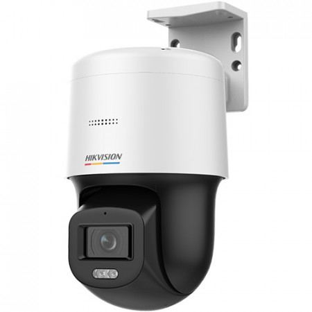 Camera Hikvision IP Mini PT bullet IR 4 MP si White light 30 m audio bidirectional si PoE DS-2DE2C400SCG-E