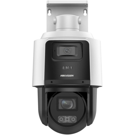 Camera IP HikVision PTZ 2MP+2MP DS‑2SE3C210MWG‑E/12, lentile 2.8 mm și 5.76‑57.6 mm motorizată, zoom optic 10x, digital 16x, IR 80 m (PTZ), IR+white 30 m (bullet), WDR 120 dB, 3D DNR, BLC/HLC, defog, microSD 512 GB, IP66 - Img 2