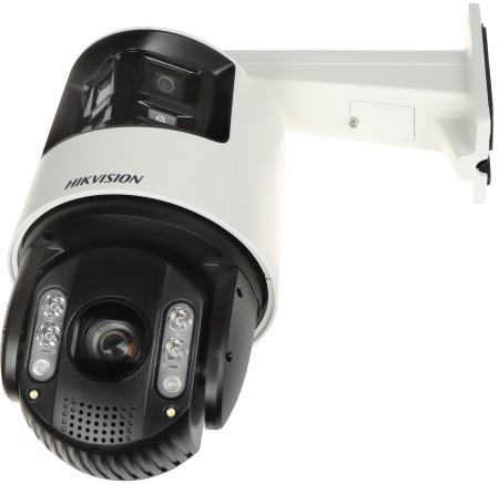 Camera IP HikVision PTZ 6 MP DS‑2SE7C432MWG‑EB/26(F0) panoramic/4 MP PTZ, zoom optic 32×/digital 16×, AcuSense detectie persoane/vehicule, captare fete, IR 200 m PTZ, lumina alba 30 m panoramic, alarma audio/stroboscop, ONVIF - Img 3