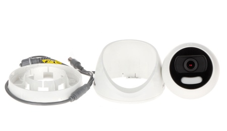 Camera supraveghere analogica HikVision turret 2 MP DS‑2CE72DFT‑F28(2.8mm) ColorVu full‑time color 24/7, lentila fixa 2.8 mm, lumina suplimentara 20 m, WDR 130 dB, 3D DNR, 4‑in‑1 TVI/AHD/CVI/CVBS, IP67 - Img 3