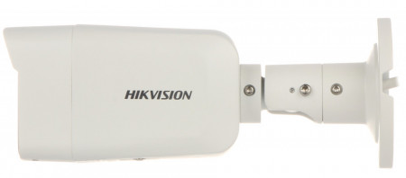 Camera supraveghere Hikvision Bullet 4MP DS-2CD2047G2-LU/SL(2.8mm)(C), ColorVu (imagini color 24/7), AcuSense, alarma luminoasa (Strobe Light) si sonora, audio bidirectional, WDR 130dB, H.265+, IP67, slot card SD - Img 2