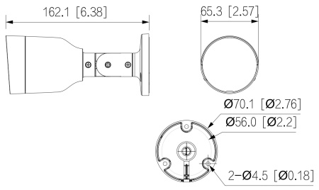Camera supraveghere IP Dahua bullet 5MP IPC-HFW1530S-0280B-S6(2.8mm), Entry Series, senzor 1/2.7 inch CMOS, IR 30m, unghi 106 grade, Smart H.265+, DWDR, 3D NR, microfon incorporat, carcasa metal, IP67, PoE - Img 6