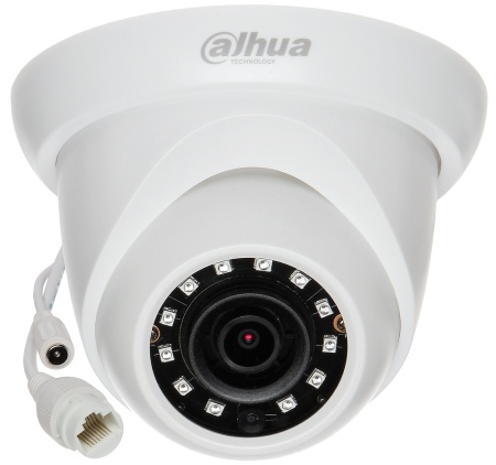 Camera supraveghere IP Dome 2 MP Dahua IPC-HDW1230S-0280B-S4(2.8mm), rezolutie Full HD, compresie H.265, infrarosu 30m, protectie IP67, alimentare PoE, lentila fixa, detectie miscare, carcasa tip Eyeball, tehnologie 3D DNR - Img 2