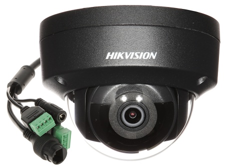Camera supraveghere IP HikVision Dome 4MP DS-2CD2143G2-IS(2.8mm)(Black), AcuSense, detectie om/vehicul, H.265+, IR 30m, WDR 120dB, interfata audio/alarma, protectie IP67 si IK10, slot card SD, carcasa metalica neagra - Img 2