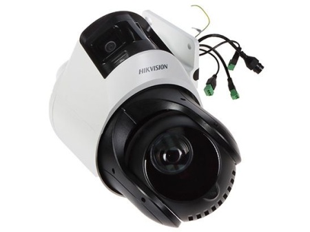 Camera supraveghere IP HikVision PTZ 6 MP DS‑2SE4C225MWG‑E/26(F0)(2.8‑4.8‑120mm), panoramic + detalii 2 MP, DarkFighter &amp; ColorVu low‑light, zoom optic 25×/digital 16×, IR 100 m + lumina alba 30 m, IP66, PoE+/12 VDC, clasificare persoane/vehicule AI - Img 3