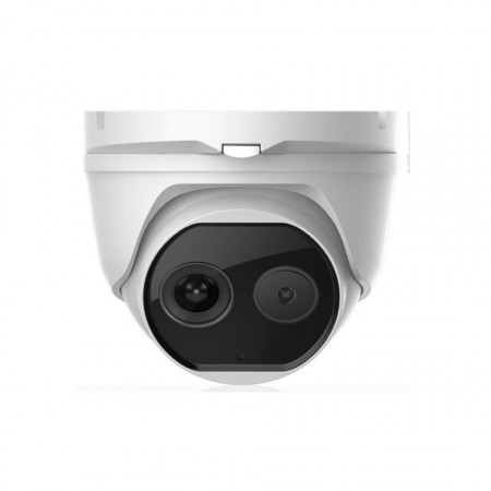 Camera supraveghere IP HikVision Turret 2MP DS-2TD1217-2/V1(2.1mm), tehnologie Thermal Bi-spectrum DeepinView, detectie incendiu, masurare temperatura, protectie IP67, alimentare PoE, slot card, audio - Img 2