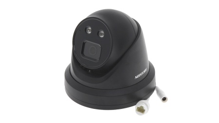 Camera supraveghere IP HikVision Turret 4MP DS-2CD2346G2-ISU/SL(2.8mm) Black, AcuSense, Live Guard, alarma audio-vizuala, DarkFighter, WDR 120dB, audio bidirectional, IP67, slot card SD, carcasa metalica neagra - Img 3