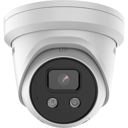 Camera supraveghere IP Hikvision turret 8MP DS-2CD2386G2-ISU/SL(C), AcuSense, rezolutie 4K 3840x2160, lentila fixa 2.8/4/6mm, DarkFighter low light, PoE 802.3af, IR 30m, strobe light si alarma audio, two-way audio, IP67 - Img 3