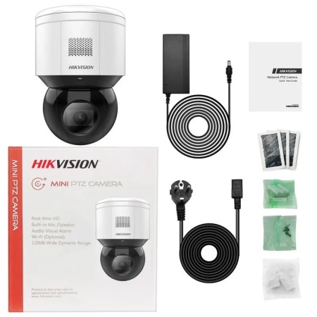 Camera supraveghere IP Wi-Fi HikVision Mini PT 2MP DS-2DE1C200IW-D3/W(4mm), Microfon si Difuzor incorporat, Night Vision IR 15m, Slot card SD, Detectia miscarii, Alimentare Micro-USB, Control rotire Pan si Tilt - Img 5