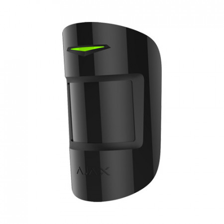 Detector miscare wireless Ajax MotionProtect Plus Jeweller, senzor PIR si microunde (MW) 24GHz, distanta 12m, imunitate animale 20kg, ideal pentru incaperi cu curenti aer, distanta 1200m, autonomie 5 ani, negru - Img 2