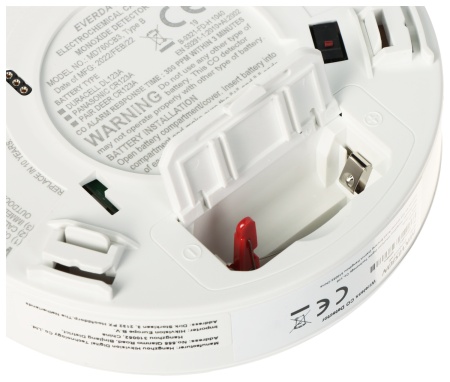 Detector wireless de monoxid de carbon (CO) Hikvision DS-PDCO-E-WE, seria AX PRO, durata de viata a bateriei 10 ani, avertizare sonora si luminoasa, tehnologie Tri-X, design estetic, monitorizare prin aplicatie, protectie antisabotaj - Img 5