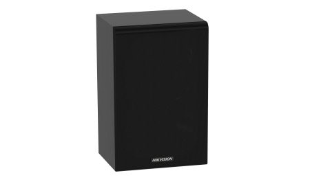 Difuzor secundar tip cabinet Hikvision DS‑QAZ0110G1‑S 10W, omnidirectional, 100Hz‑20kHz raspuns frecventa, 90dB sensibilitate, 98dB SPL max, 8Ω, intrare audio rezistiva, material lemn, negru - Img 2