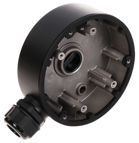 Doza de jonctiune CCTV HikVision DS-1280ZJ-DM46(Black) fabricata din aliaj de aluminiu, culoare neagra, montaj pe perete sau tavan, rezistenta la intemperii, gestionare cabluri camere dome, design robust - Img 7
