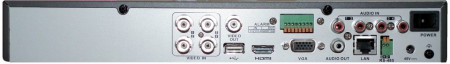 DVR analogic Hikvision DS-7204HUHI-K1/P, 4 canale 5MP, tehnologie PoC alimentare pe cablu coaxial, 1 slot HDD, compresie H.265 Pro+, 5MP@12fps, intrare adaptiva 5 semnale, suporta 8 camere IP, format 1U - Img 2