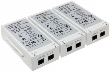 Injector High PoE Dahua DH-PFT1200, viteza Gigabit 10/100/1000 Mbps, putere maxima 60W, ideal pentru camere PTZ sau dispozitive de mare putere, protectie la supratensiune, montaj facil, conexiune stabila si sigura - Img 5