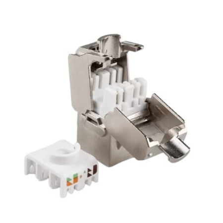 Keystone Jack DataLink MK088-KJCAT6, Cat6 ecranat (FTP), tip Krone, metalic, conector retea RJ45, montaj in patch panel sau priza de perete, standard Gigabit, transfer date de mare viteza - Img 6