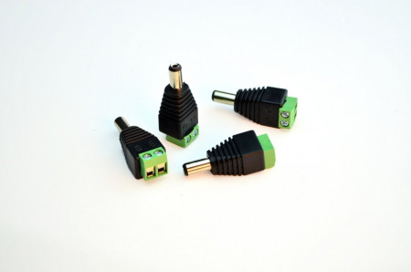 Mufa alimentare tata 2.1mm G101, conector DC jack 2.1 x 5.5mm, material PVC rezistent, tensiune maxima 36V DC, curent de lucru 4A, utilizare in sisteme de supraveghere CCTV, conexiune sigura si instalare usoara - Img 5