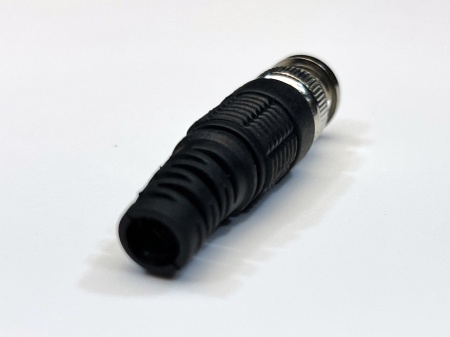 Mufa BNC tata cu fir metalic flexibil MK005-BNCFM, impedanta 50 Ohm, fabricata din metal rezistent, conector argintiu pentru conexiuni rapide in sisteme de supraveghere video CCTV, montaj usor si transmisie semnal stabila - Img 4