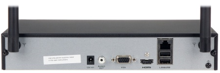 NVR Wi-Fi Hikvision DS-7104NI-K1/W/M1T, 4 canale IP, rezolutie 4MP, HDD 1TB inclus, compresie H.265+, latime banda 50Mbps, Wi-Fi 2.4GHz, iesire HDMI/VGA Full HD, carcasa metalica Mini 1U, management Hik-Connect - Img 4