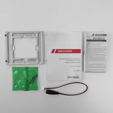 Post interior videointerfon IP Hikvision DS-KH6100-E1, ecran color 4.3 inch, alimentare PoE standard, 4 butoane tactile configurabile, vizualizare camere si post exterior live, microfon si difuzor incorporate, design modern - Img 7