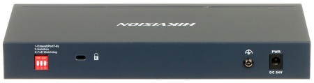 Switch Gigabit HikVision DS-3E0510HP-E Unmanaged, 6 porturi PoE, 2 porturi Hi-PoE (90W), 1 port Uplink RJ45, 1 port SFP, PoE Watchdog, izolare porturi, mod Extend 300m, protectie 6KV, fanless - Img 3