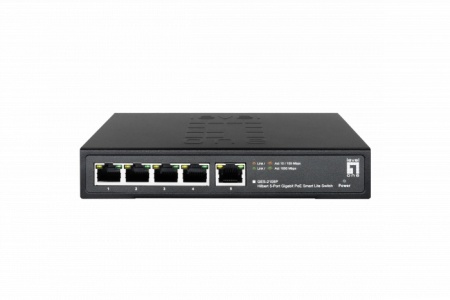Switch Gigabit PoE Level1 GES-2105P Smart Lite Hilbert, 4 porturi PoE+ 802.3at/af, 1 uplink Gigabit, buget putere 60W, management L2 Web, PoE Watchdog, protectie descarcari 4kV, suport 250m Long-range PoE, fanless - Img 3