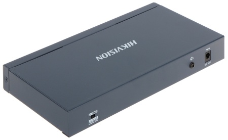 Switch PoE 8 Porturi HikVision DS-3E0310P-E/M, 10/100 Mbps, 2 porturi Gigabit Uplink, transmisie Long Range pana la 300m, putere totala 60W, protectie supratensiune 6KV, carcasa metalica, design fara ventilator - Img 4