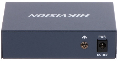 Switch PoE HikVision Gigabit Unmanaged 4 Porturi DS-3E0505P-E, 4 x PoE 10/100/1000 Mbps + 1 Uplink, putere totala 60W, protectie supratensiune 6KV, transmisie date video stabila, carcasa metalica, plug and play - Img 3
