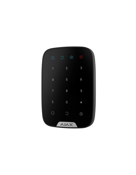 Tastatura control wireless Ajax KeyPad Jeweller, comunicare bidirectionala, raza semnal 1700m, protectie anti-sabotaj si criptare, coduri de acces personalizate, functie panica, culoare negru, design slim - Img 3