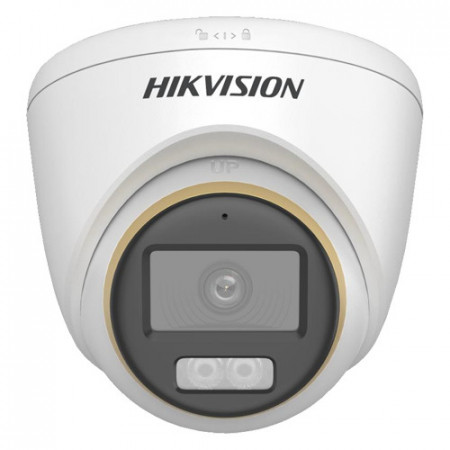 Camera HikVision Analog 2MP IR40m TVI/AHD/CVI/CVBS ColorVu Smart Hybrid Light DS-2CE72DF3T-LFS