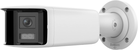 Camera Hikvision ColorVu IP Panoramic View 180, 6MP AcuSense cu microfon, difuzor incorporat si Stobe light DS-2CD2T67G2P-LSU/SL(C)