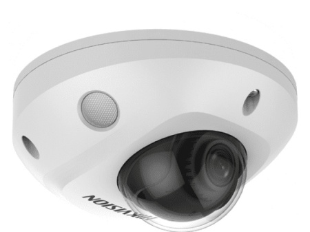 Camera HikVision IP 2MP ColorVu cu microfon incorporat Fixed Mini Dome DS-2CD2527G2-LS(C) - Img 2