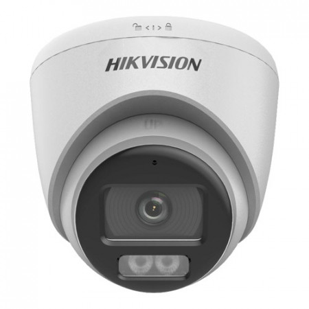 Camera supraveghere Analog HD Hikvision Turret 5MP DS-2CE72KF0T-LFS(2.8mm), tehnologie ColorVu si Smart Hybrid Light, rezolutie 3K, imagini color 24/7, microfon incorporat (Audio over Coax), lumina alba si IR 40m, IP67 - Img 2
