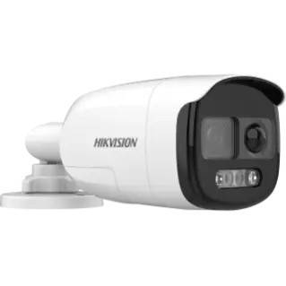 Camera supraveghere analogica Hikvision Bullet 3K DS-2CE12KF3T-PIRXO(2.8mm), ColorVu imagini color 24/7, senzor PIR detectie umana, alarma lumina stroboscopica si sonora, WDR 130dB, IP67, lumina alba distanta 40m - Img 3